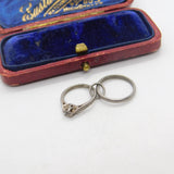 Sterling Silver Wedding & Engagement Ring Charm Pendant Vintage c1970