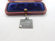 Sterling Silver State of Wyoming USA Charm Pendant Vintage c1970