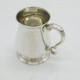 George II Sterling Silver Baluster Christening Mug Tankard Antique 1754 London