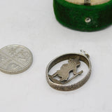 Sterling Silver St Christopher Travel Charm Pendant Vintage c1970
