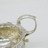 George II Sterling Silver Floral Pattern Sauce Boat Antique 1746 London