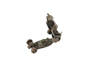 Sterling Silver Opening Motor Car Charm Pendant Vintage c1970