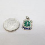 Sterling Silver Enamel Buxton Souvenir Charm Pendant Vintage c1970