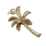 Sterling Silver Palm Tree Charm Pendant Vintage c1970s