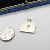 800 Silver Berchtesgaden German City Scape Charm Pendant Vintage c1970