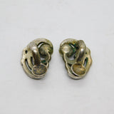 Pair of .800 Silver Marcasite & Pearl Deco Clip On Earrings Antique c1930