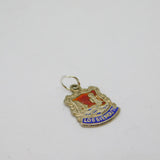 Sterling Silver Lossiemouth Enamel Shield Travel Souvenir Charm Vintage c1970s