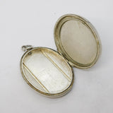 Victorian Silver Plated Aesthetic Movement Sweetheart Locket Antique c1890