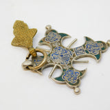 19th Century Russian Orthodox Coptic Cross Pendant Antique c1880s