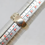 Sterling Silver Mexican Cave Painting Style Studio Ring Modern c1990 Size R