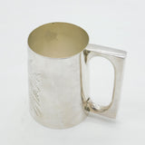 VIctorian Silver Plated Fern Pattern Tankard Mug Antique c1890 Dixon Sheffield