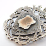Victorian Chunky Sterling Silver Graduating Albert Watch Chain Antique 1896