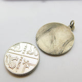Sterling Silver Nuvo St Christopher Charm Pendant Vintage c1970