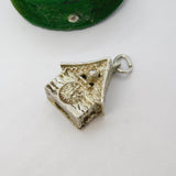 Sterling Silver Cuckoo Clock Charm Pendant Vintage c1970