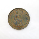 King William IV Copper Half Penny Coin Antique 1837 Fine Condition