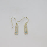 Pair of Sterling Silver Kit Heath Rennie Macintosh Topaz Earrings Vintage c2000