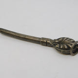 Victorian Cut Steel Floral Pattern Pipe Tamper Antique c1860