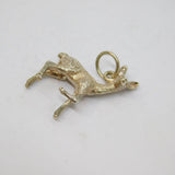 Sterling Silver Standing Deer Charm Pendant Vintage c1970