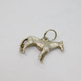 Sterling Silver Standing Horse Charm Pendant Vintage c1970