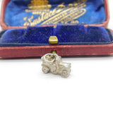 Sterling Silver Old Fashioned Car Charm Pendant Vintage c1970