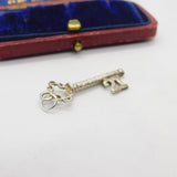 Sterling Silver 21st Birthday Key Charm Pendant Vintage c1970