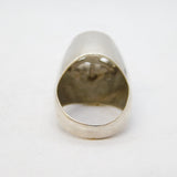Studio Sterling Silver Propeller Form Signet Ring Vintage c1970s