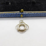 Sterling Silver Marine Ship's Life Ring Maritime Charm Pendant Vintage c1970