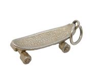 Sterling Silver Skateboard Charm Pendant Vintage c1970