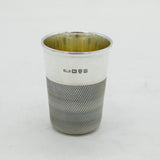 Charles Horner Sterling Silver 'Just a Thimbleful' Shot Cup Vintage Chester
