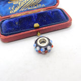 Sterling Silver Disco Ball Charm Pendant Vintage c1970