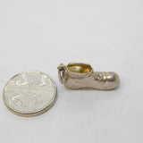 Sterling Silver Old Boot Charm Pendant Vintage c1970