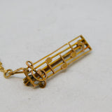 Victorian 9ct Yellow Gold Musical Note Score Brooch Antique c1880s