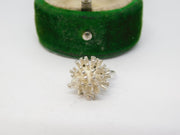 Sterling Silver Hedgehog Charm Pendant Vintage c1970