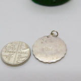 Sterling Silver St Christopher Travel Charm Pendant Vintage c1970