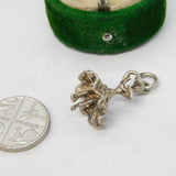 Sterling Silver Flamenco Dancer Charm Pendant Vintage c1970