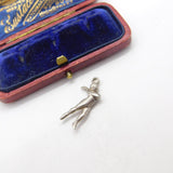 Sterling Silver Spinning Dancer Charm Pendant Vintage c1970