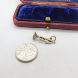 Sterling Silver Musical Trumpet Charm Pendant Vintage c1970