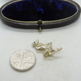 Sterling Silver Dancing Ballerina Charm Pendant Vintage c1970