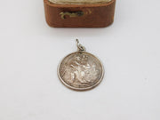 Sterling Silver St Christopher Patron of Travel Charm Pendant Vintage c1970