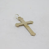 Sterling Silver Cross Charm Pendant Vintage c1970