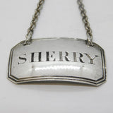 George IV Sterling Silver Sherry Decanter Label Antique 1829 Birmingham