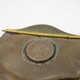Victorian Old Sheffield Plated Farthing Coin Set Snuff Box Antique c1850