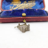 Sterling Silver Ancient Fort Charm Pendant Vintage c1970