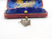 Sterling Silver Ancient Fort Charm Pendant Vintage c1970