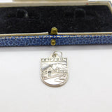 Sterling Silver Luzern Shield Charm Pendant Vintage c1970