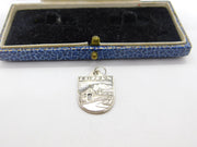 Sterling Silver Luzern Shield Charm Pendant Vintage c1970