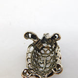 Italian .800 Silver Novelty Tortoise Ornament Vintage c1980s