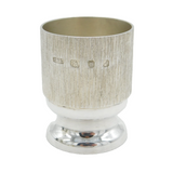 Christopher Lawrence Sterling Silver Modernist Egg Cup Vintage 1975 London