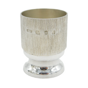 Christopher Lawrence Sterling Silver Modernist Egg Cup Vintage 1975 London
