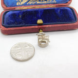 Sterling Silver Wishing Well Charm Pendant Vintage c1970